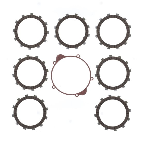 Kit disques embrayage garnis + Joint de couvercle embrayage ATHENA - KTM 85 SX 2003-2017 105 SX 2004-2011