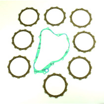 Kit disques embrayage garnis + Joint de couvercle embrayage ATHENA - SUZUKI 125 RM 1992-2001