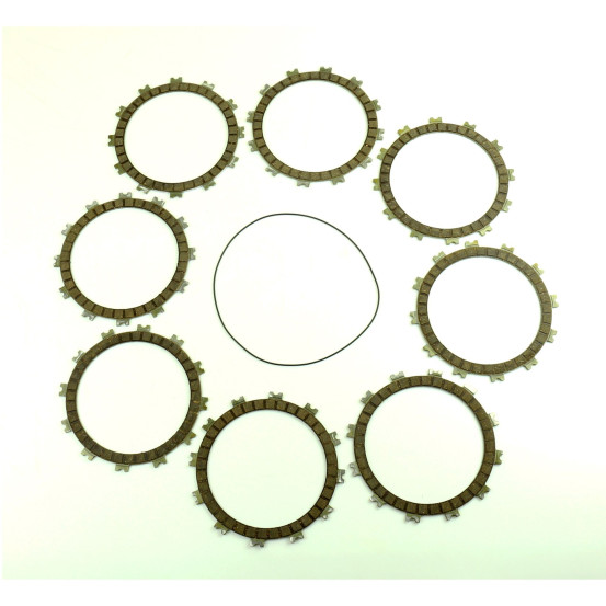 Kit disques embrayage garnis + Joint de couvercle embrayage ATHENA - SUZUKI 250 RM 2006-2008