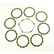 Kit disques embrayage garnis + Joint de couvercle embrayage ATHENA - SUZUKI 250 RM-Z 2007-2016