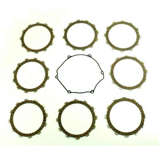 Kit disques embrayage garnis + Joint de couvercle embrayage ATHENA - SUZUKI 450 RM-Z 2008-2016 450 RMX 2010-2012