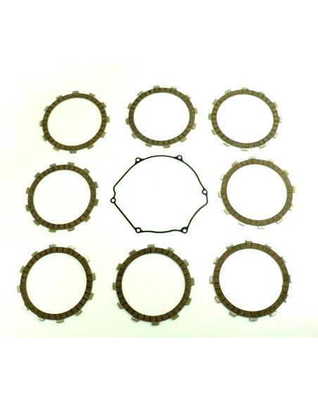 Kit disques embrayage garnis + Joint de couvercle embrayage ATHENA - SUZUKI 450 RM-Z 2008-2016 450 RMX 2010-2012