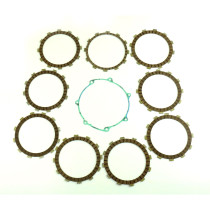Kit disques embrayage garnis + Joint de couvercle embrayage ATHENA - YAMAHA 450 WR-F 2003
