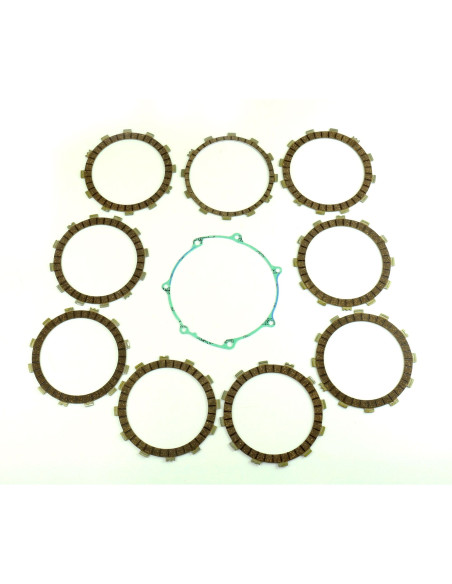 Kit disques embrayage garnis + Joint de couvercle embrayage ATHENA - YAMAHA 450 WR-F 2003