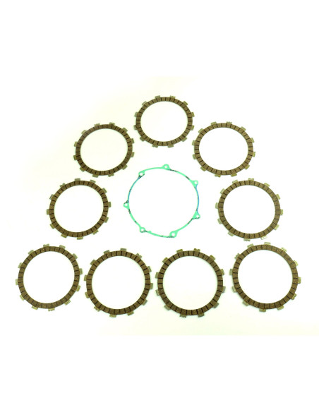 Kit disques embrayage garnis + Joint de couvercle embrayage ATHENA - YAMAHA 450 WR-F 2004 450 YZ-F 2003-2006
