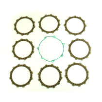 Kit disques embrayage garnis + Joint de couvercle embrayage ATHENA - YAMAHA 450 YZ-F 2007-2009