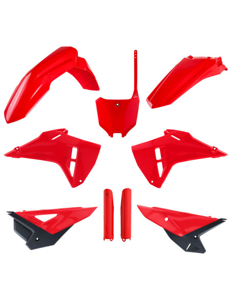 Kit plastiques - Rouge - POLISPORT Restylé 2025 HONDA 250 CRF-R 2022 450 CRF-R 2021