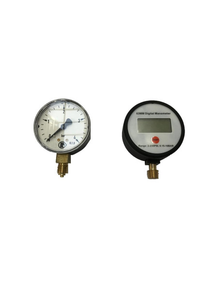 Manomètre analogique pour fourche à air 0-4 bar