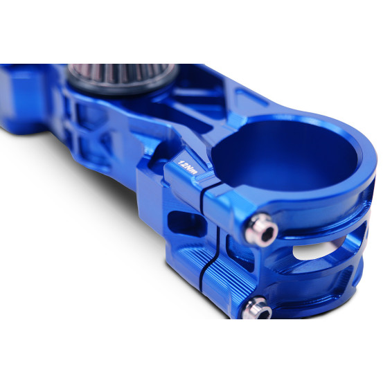 Té de fourche supermotard SM PROJECT - Monobloc taillé anodisé bleu - GAS GAS - HUSQVARNA - KTM - STARK