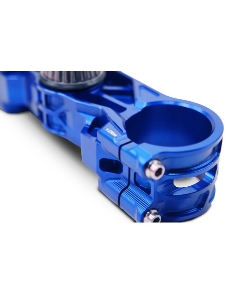 Té de fourche supermotard SM PROJECT - Monobloc taillé anodisé bleu - GAS GAS - HUSQVARNA - KTM - STARK