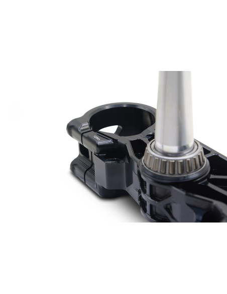 Té de fourche supermotard SM PROJECT - Monobloc taillé anodisé noir - GAS GAS - HUSQVARNA - KTM - STARK