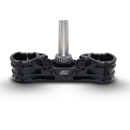 Té de fourche supermotard SM PROJECT - Monobloc taillé anodisé noir - HONDA
