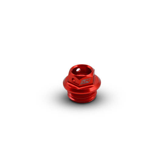 Bouchon de carter d'huile pré-percé rouge - M24x3 - GAS GAS - HUSQVARNA - KTM