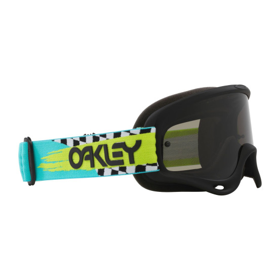 Masque cross Oakley O-Frame MX Herlings Takedown turquoise checks - écran fumé foncé