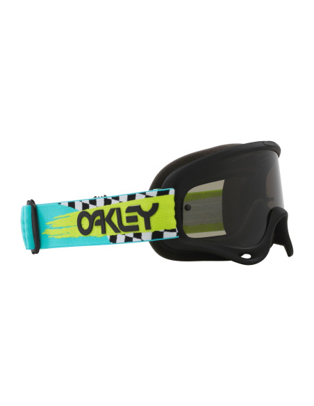 Masque cross Oakley O-Frame MX Herlings Takedown turquoise checks - écran fumé foncé
