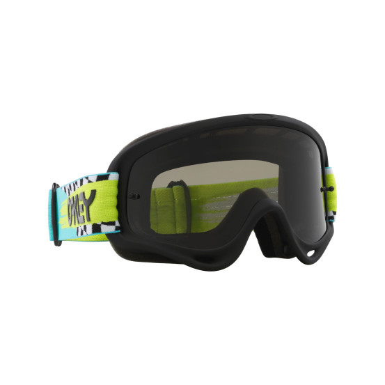 Masque cross Oakley O-Frame MX Herlings Takedown turquoise checks - écran fumé foncé