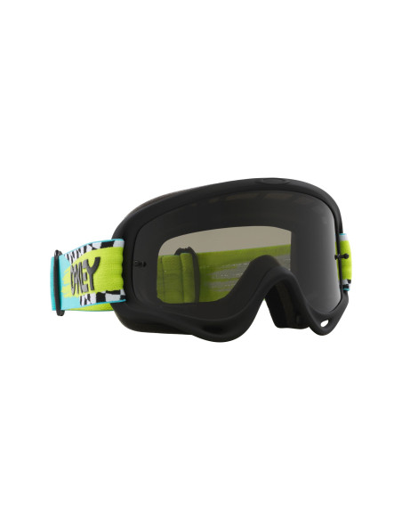 Masque cross Oakley O-Frame MX Herlings Takedown turquoise checks - écran fumé foncé