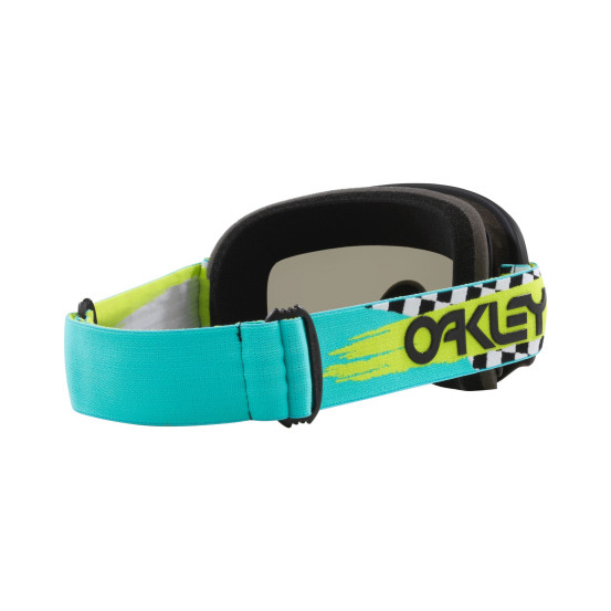 Masque cross Oakley O-Frame MX Herlings Takedown turquoise checks - écran fumé foncé