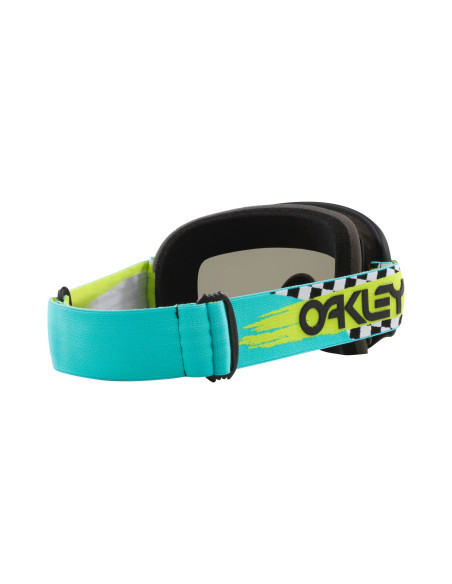 Masque cross Oakley O-Frame MX Herlings Takedown turquoise checks - écran fumé foncé