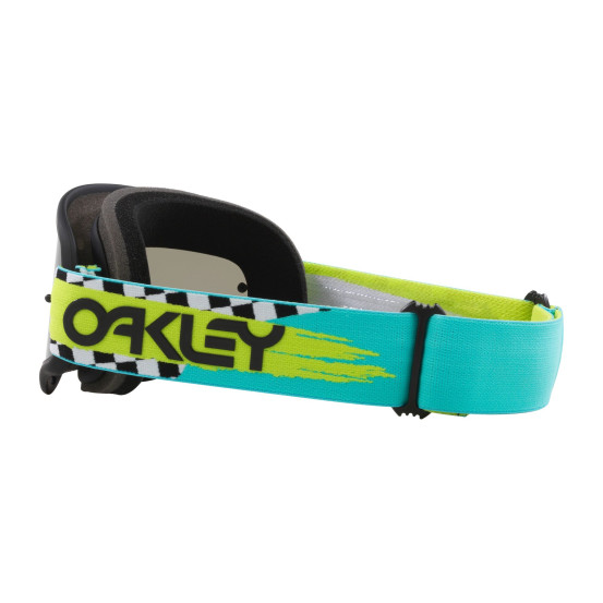 Masque cross Oakley O-Frame MX Herlings Takedown turquoise checks - écran fumé foncé