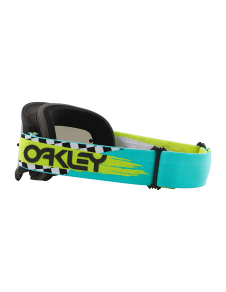 Masque cross Oakley O-Frame MX Herlings Takedown turquoise checks - écran fumé foncé