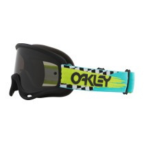 Masque cross Oakley O-Frame MX Herlings Takedown turquoise checks - écran fumé foncé 2