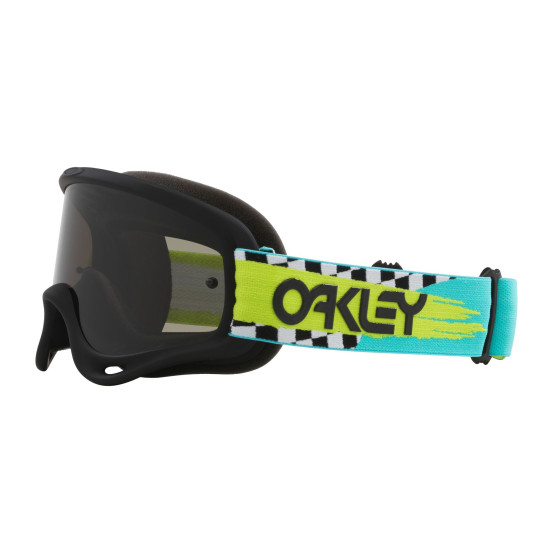 Masque cross Oakley O-Frame MX Herlings Takedown turquoise checks - écran fumé foncé