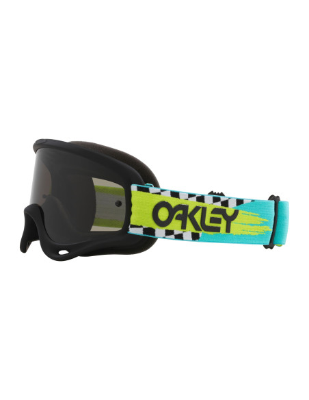 Masque cross Oakley O-Frame MX Herlings Takedown turquoise checks - écran fumé foncé