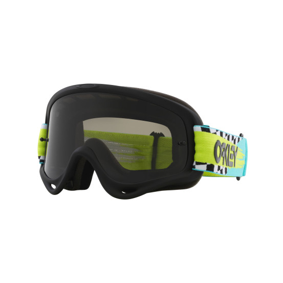 Masque cross Oakley O-Frame MX Herlings Takedown turquoise checks - écran fumé foncé