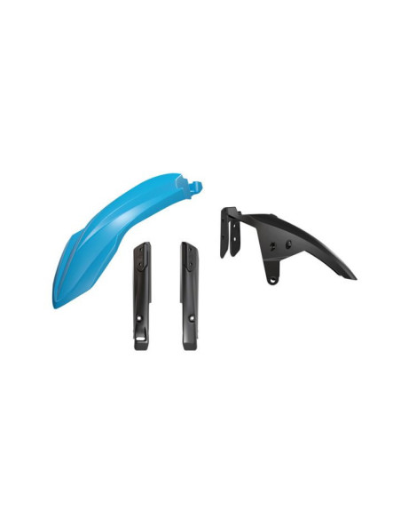 Kit Garde boue avant haut - Bleu Cyan - RTECH Yamaha Ténéré T7