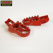 Cale Pieds BUD RACING ALU 7075 et INOX KTM / SHERCO / BETA - Orange