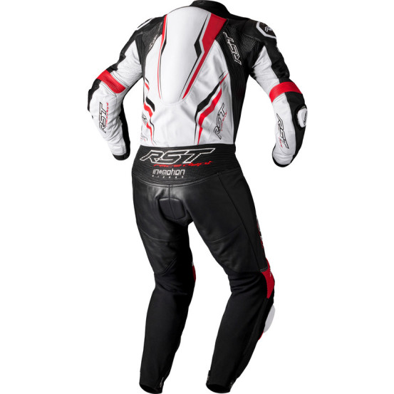 Combinaison cuir RST V4.1 Evo Kangaroo Airbag - Blanc Rouge Noir