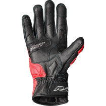 Gants moto cuir RST Stunt III - Rouge Bleu Blanc 2
