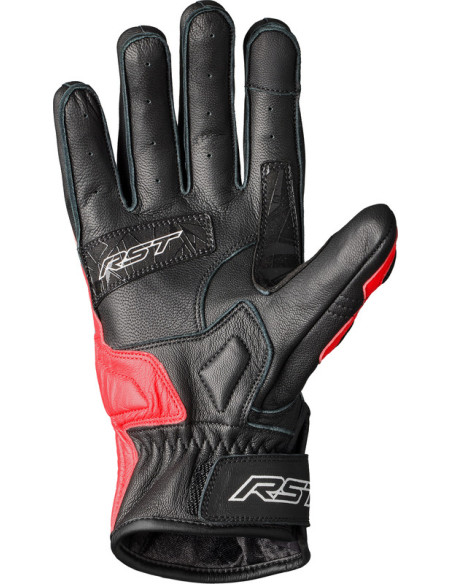 Gants moto cuir RST Stunt III - Rouge Bleu Blanc