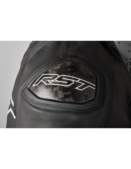 Veste moto cuir RST Pro Series Supersport-K - Noir Gris