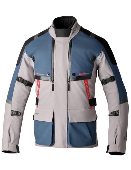 Veste moto RST Pro Series Vulcan - Gris Bleu
