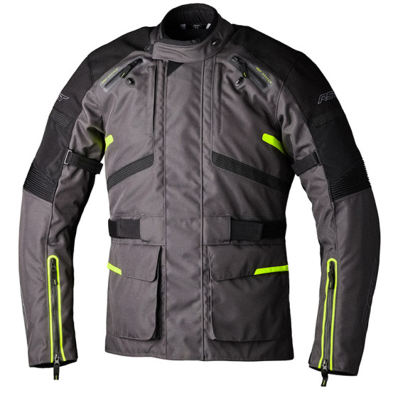 Veste moto RST Endurance - Graphite Jaune fluo