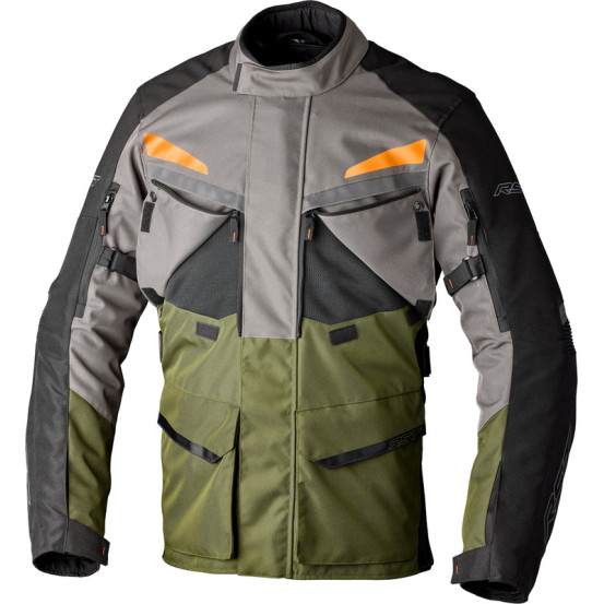 Veste moto RST Maverick Evo - Kaki Gris Orange