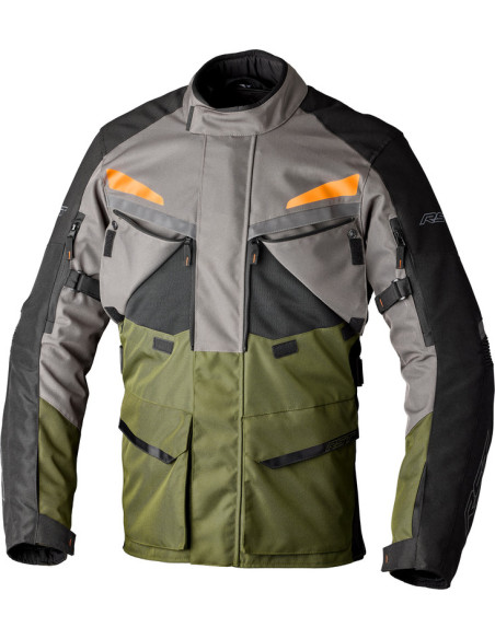 Veste moto RST Maverick Evo - Kaki Gris Orange
