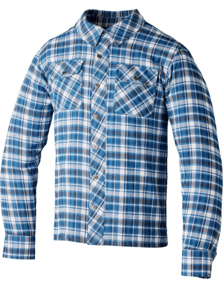 Sur-chemise moto RST RST X Kevlar® Lumberjack - Bleu Gris Check
