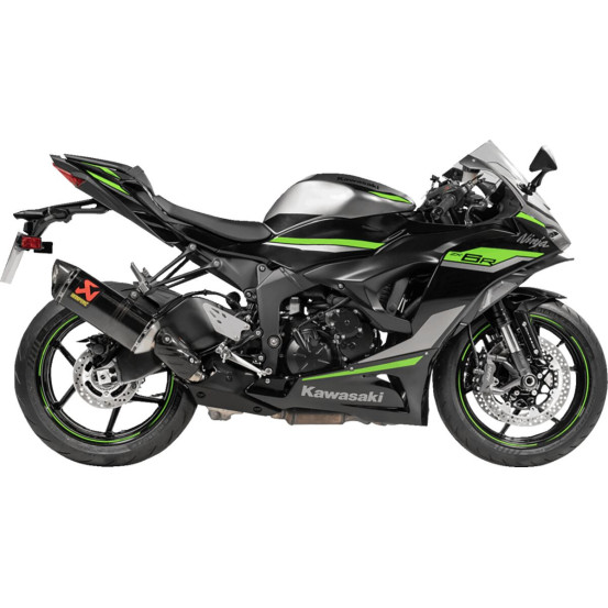 Silencieux AKRAPOVIC - Carbone - KAWASAKI 600 ZX-6R 2009- / 636 ZX-6R 2013-