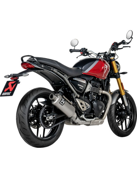 Silencieux AKRAPOVIC - Titane - TRIUMPH 400 SCRAMBLER / 400 SPEED 2024-