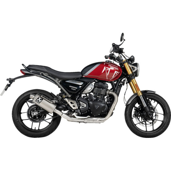 Silencieux AKRAPOVIC - Titane - TRIUMPH 400 SCRAMBLER / 400 SPEED 2024-
