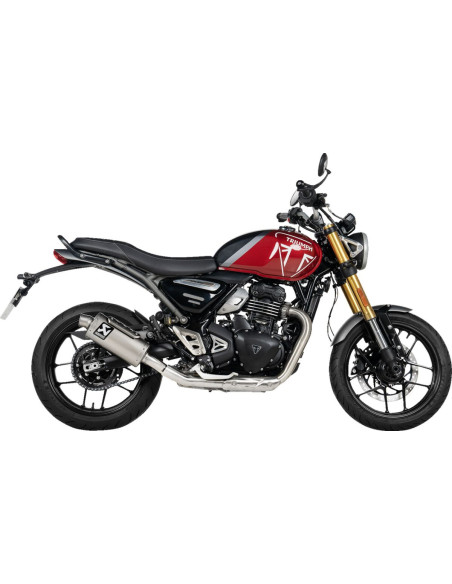 Silencieux AKRAPOVIC - Titane - TRIUMPH 400 SCRAMBLER / 400 SPEED 2024-