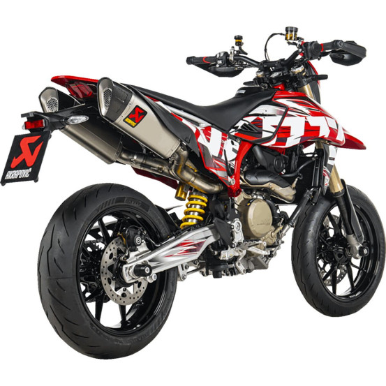 Silencieux AKRAPOVIC - Titane & carbone - DUCATI 698 HYPERMOTARD 2024-
