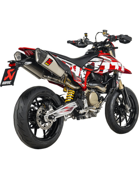Silencieux AKRAPOVIC - Titane & carbone - DUCATI 698 HYPERMOTARD 2024-