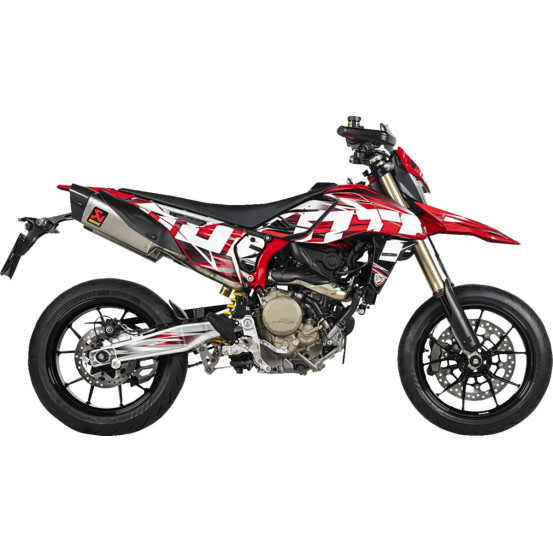 Silencieux AKRAPOVIC - Titane & carbone - DUCATI 698 HYPERMOTARD 2024-