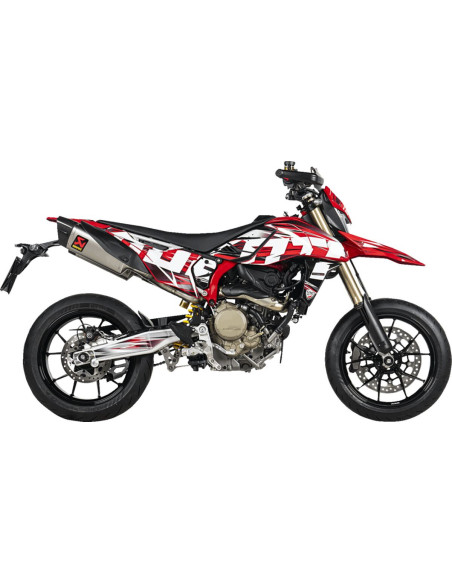 Silencieux AKRAPOVIC - Titane & carbone - DUCATI 698 HYPERMOTARD 2024-