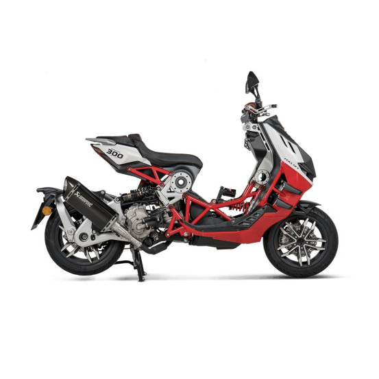 Silencieux AKRAPOVIC - Titane & carbone - ITALJET 300 DRAGSTER 2024-