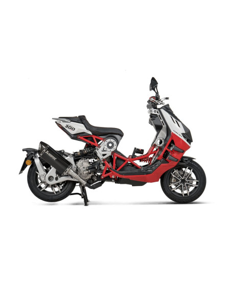 Silencieux AKRAPOVIC - Titane & carbone - ITALJET 300 DRAGSTER 2024-
